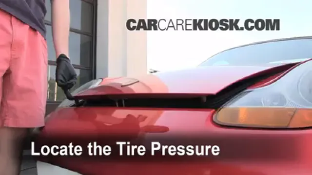 1998 Porsche Boxster 2.5L 6 Cyl. Neumáticos y ruedas Controlar presión de neumáticos